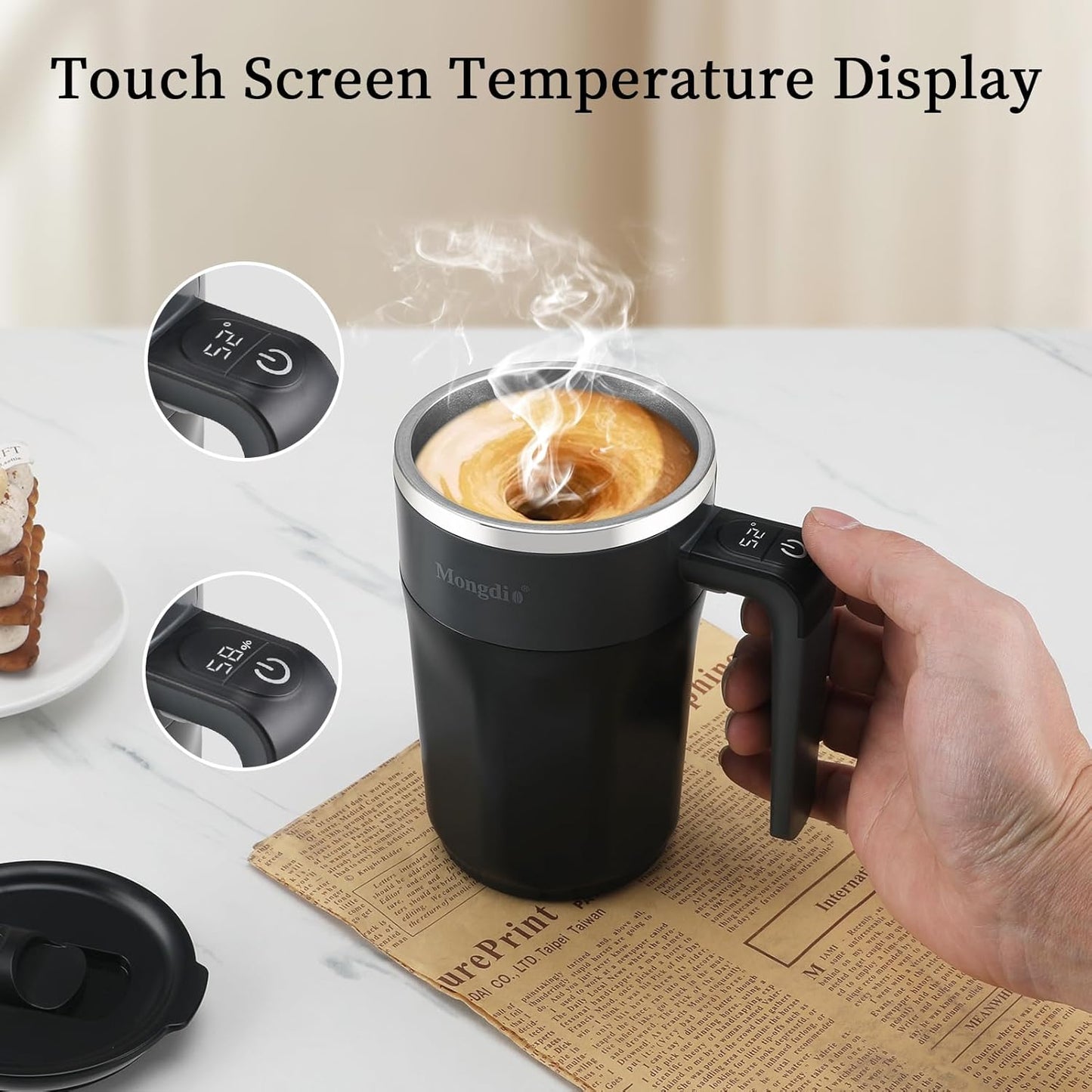 Electric Self-Stirring Coffee Cup