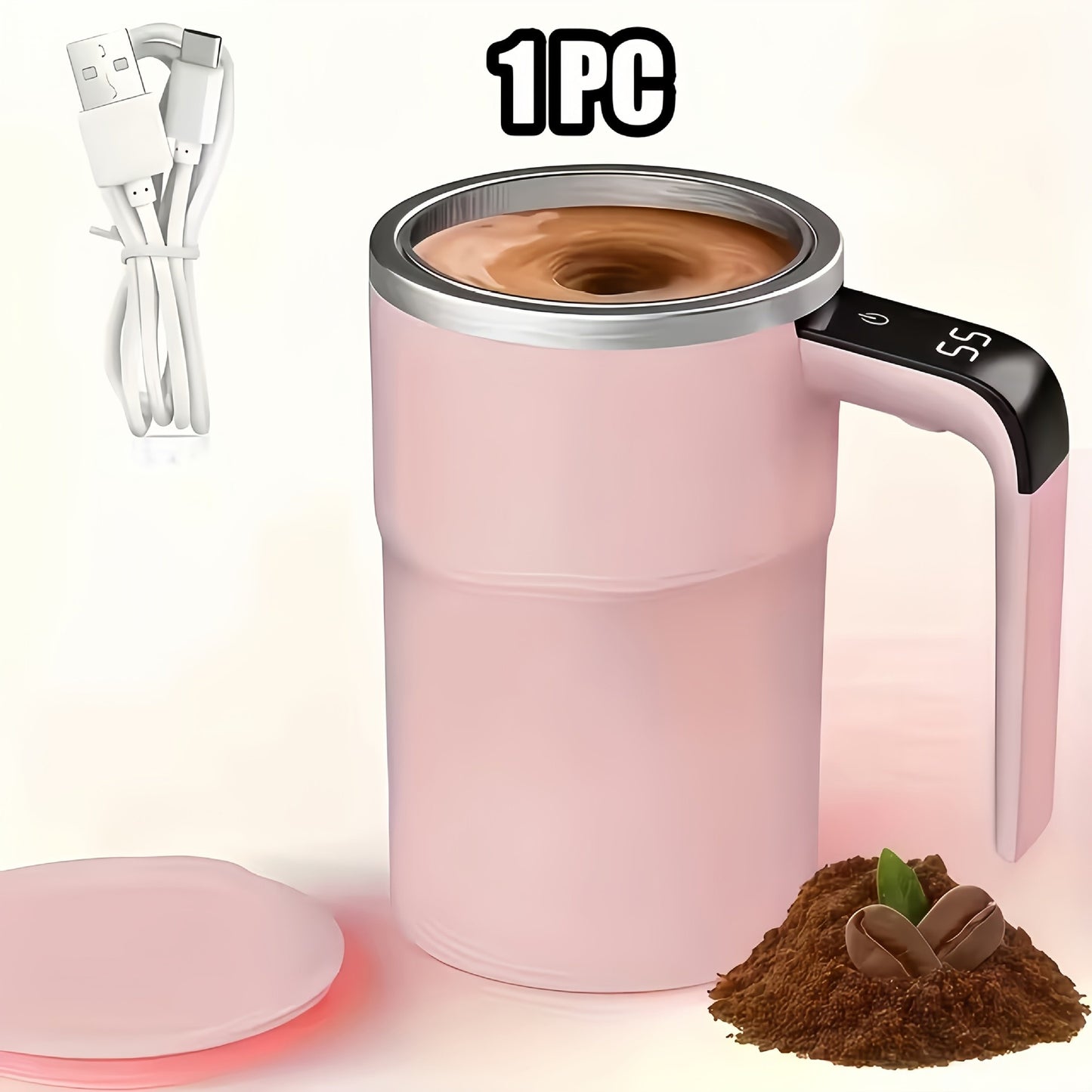 Electric Self-Stirring Coffee Cup